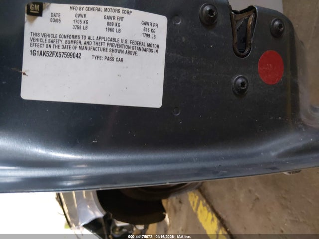 2005 CHEVROLET COBALT 1G1AK52FX57599042 Photo 8