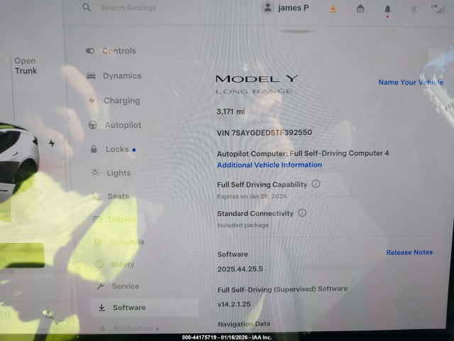 2026 TESLA MODEL Y 7SAYGDED5TF392550 Photo 6