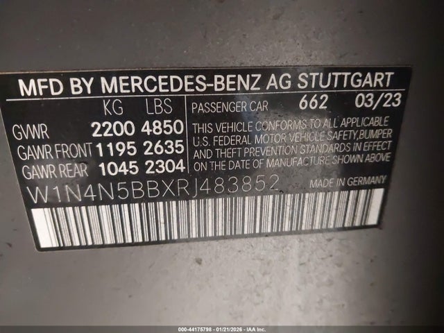Продаж на аукціоні авто 2024 Mercedes-benz Amg Gla 35 4matic, vin: W1N4N5BBXRJ483852, номер лоту: 44175798