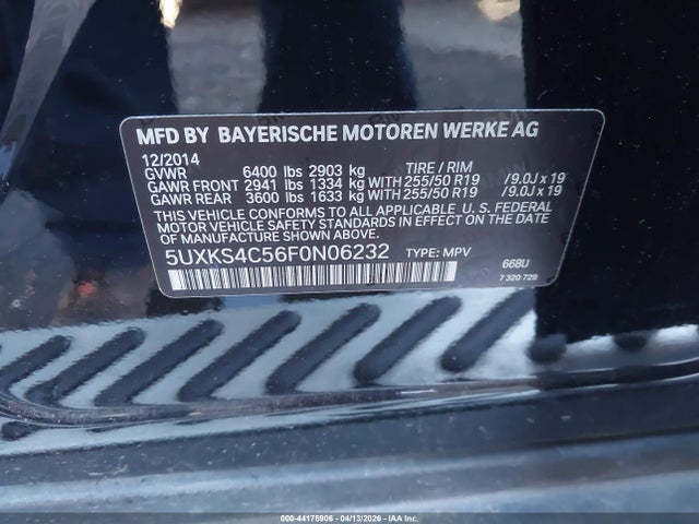 2015 BMW X5 5UXKS4C56F0N06232 Photo 8