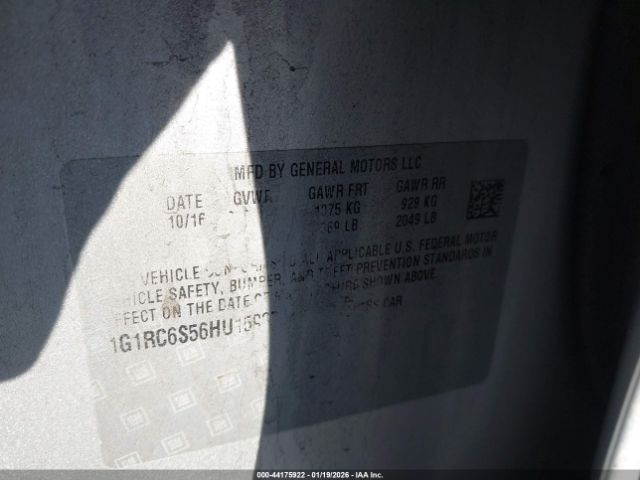 2017 CHEVROLET VOLT 1G1RC6S56HU159872 Photo 8