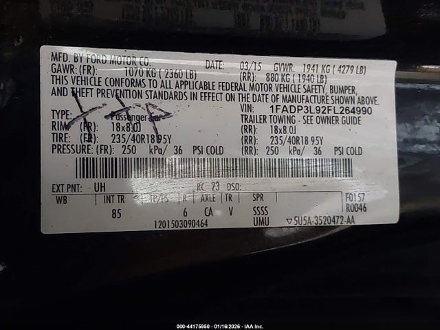 2015 FORD FOCUS ST 1FADP3L92FL264990 Photo 8