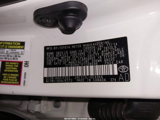Toyota Corolla S Plus 2015 2T1BURHE1FC308696 Image 9