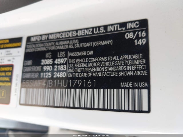 55SWF4JB1HU179161 Mercedes-Benz C 300