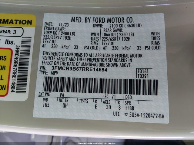 3FMCR9B67RRE14684 Ford Bronco Sport Big Bend