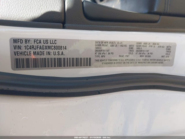Jeep Grand Cherokee Laredo E 4x4 2021 1C4RJFAGXMC800814 Image 9