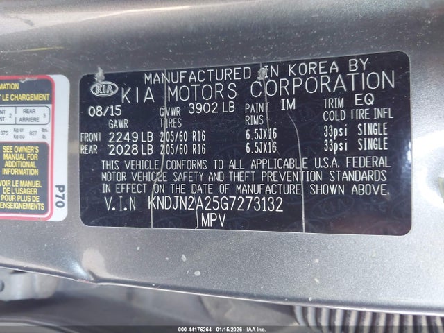 KNDJN2A25G7273132 KIA Soul