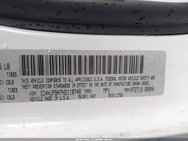 1C4NJPBA7HD118746 Jeep Patriot Sport Fwd