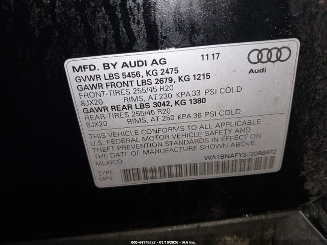 2018 AUDI Q5 WA1BNAFY3J2098972 Photo 8