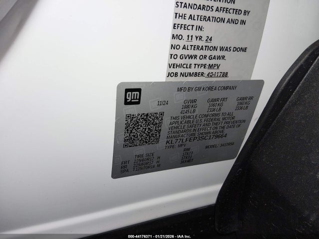 Chevrolet Trax Fwd Ls 2025 KL77LFEP3SC179664 Image 8