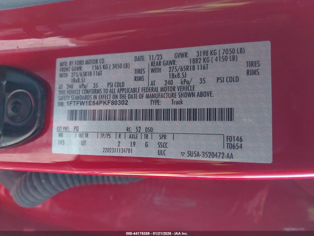 Ford F-150 Xlt 2023 1FTFW1E84PKF80302 Image 9