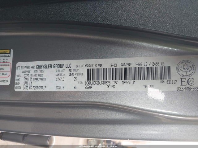 2013 JEEP WRANGLER UNLIMITED 1C4BJWDG1DL618576 Photo 8