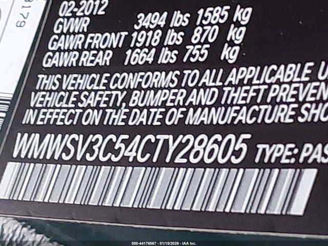 2012 MINI COOPER S WMWSV3C54CTY28605 Photo 8