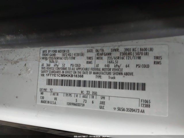 1FTYE1CM9KKB18368 Ford Transit-150