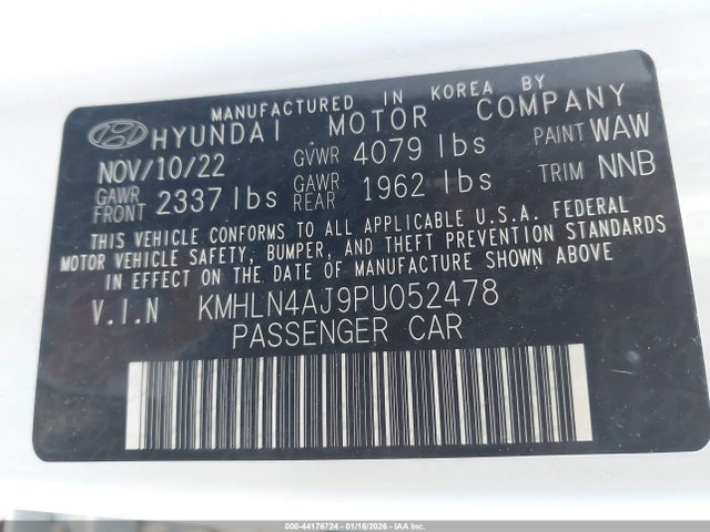 2023 HYUNDAI ELANTRA HYBRID KMHLN4AJ9PU052478 Photo 8