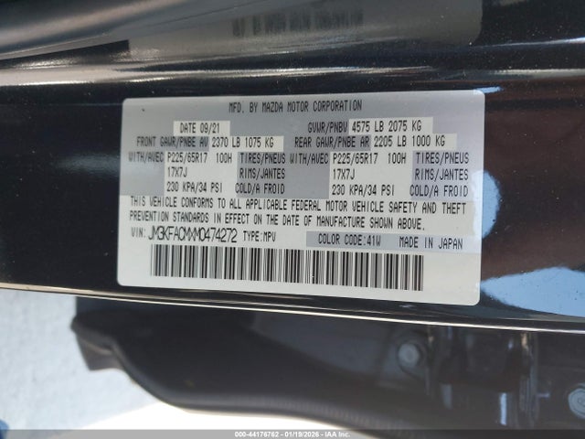 Mazda Cx-5 Touring 2021 JM3KFACMXM0474272 Image 9