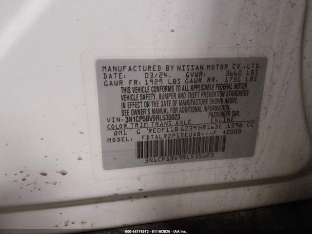 Nissan Kicks S Xtronic Cvt 2024 3N1CP5BV9RL535023 Image 9