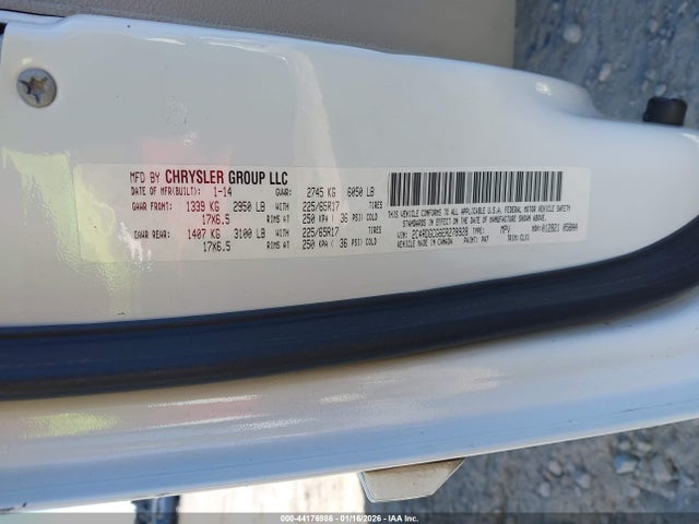2C4RDGCG6ER278928 Dodge Grand Caravan Sxt 30th Anniversary