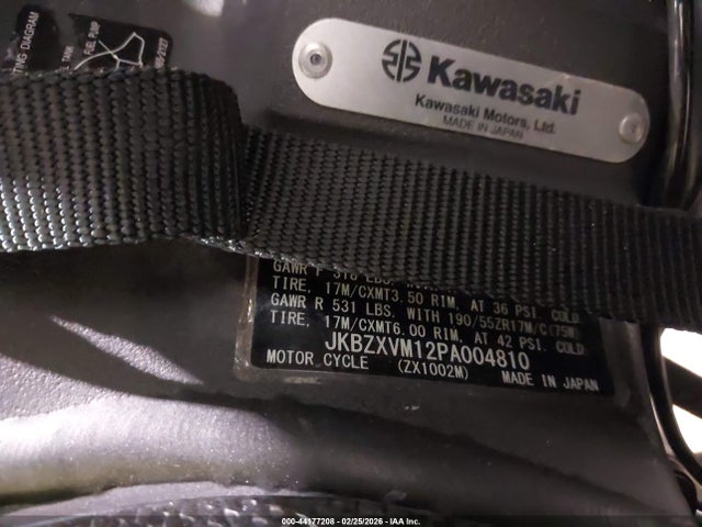 2023 KAWASAKI ZX1002 JKBZXVM12PA004810 Photo 9