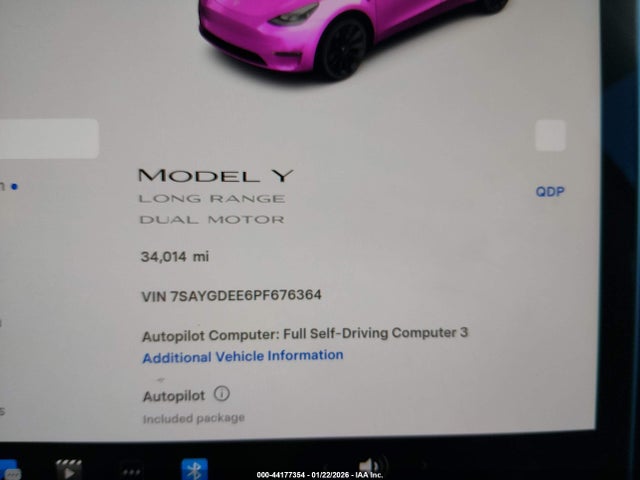 2023 TESLA MODEL Y 7SAYGDEE6PF676364 Photo 6
