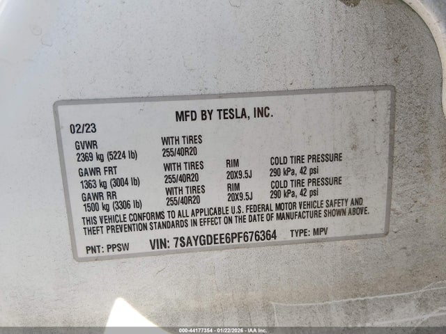 2023 TESLA MODEL Y 7SAYGDEE6PF676364 Photo 8