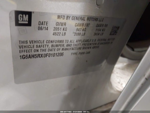 2015 CADILLAC ATS 1G6AH5RX0F0101206 Photo 8