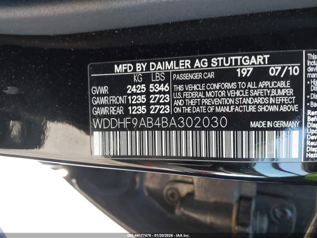 2011 MERCEDES-BENZ E 550 WDDHF9AB4BA302030 Photo 8