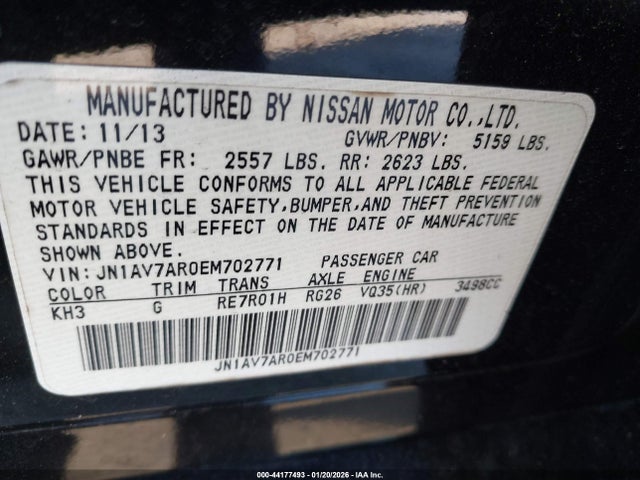 2014 INFINITI Q50 HYBRID JN1AV7AR0EM702771 Photo 8