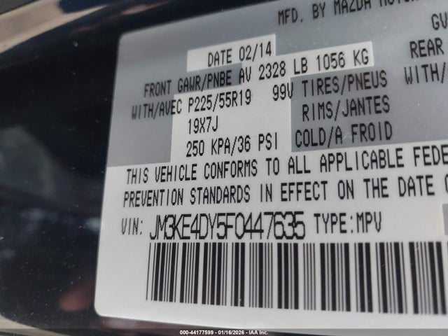 2015 MAZDA CX-5 JM3KE4DY5F0447635 Photo 8