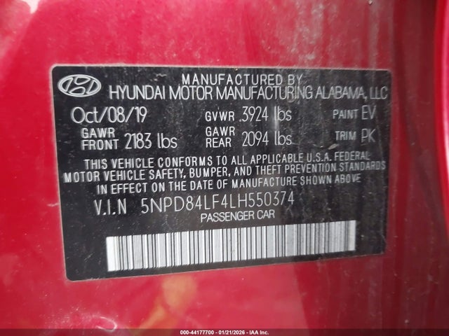 2020 HYUNDAI ELANTRA 5NPD84LF4LH550374 Photo 8