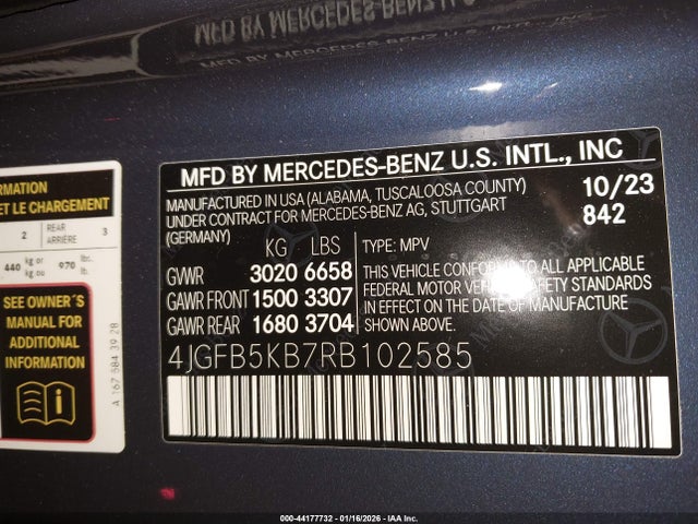 Mercedes-Benz Gle 450 4matic 2024 4JGFB5KB7RB102585 Image 9