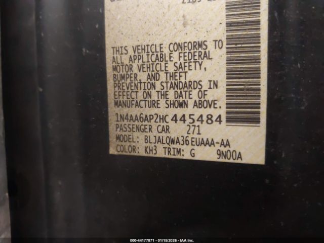 2017 NISSAN MAXIMA 1N4AA6AP2HC445484 Photo 8