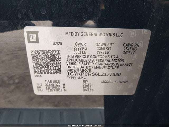 2020 CADILLAC XT6 1GYKPCRS6LZ177320 Photo 8