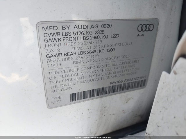 2021 AUDI Q3 WA1DECF38M1023977 Photo 8