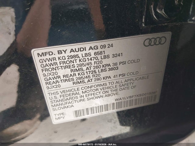 2025 AUDI Q7 WA1LVBF7XSD015299 Photo 8