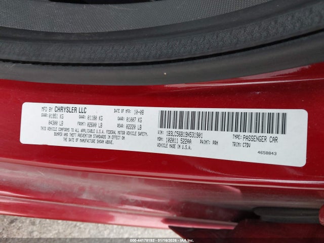 Продажа на аукционе авто 2009 Dodge Avenger Sxt, vin: 1B3LC56B19N531901, номер лота: 44178192