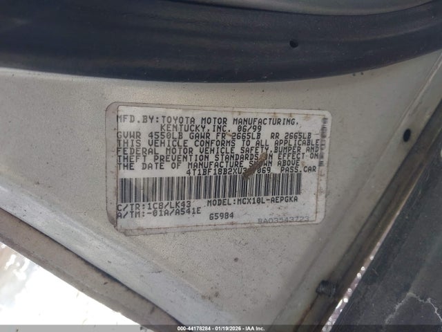 1999 TOYOTA AVALON 4T1BF18B2XU347069 Photo 8