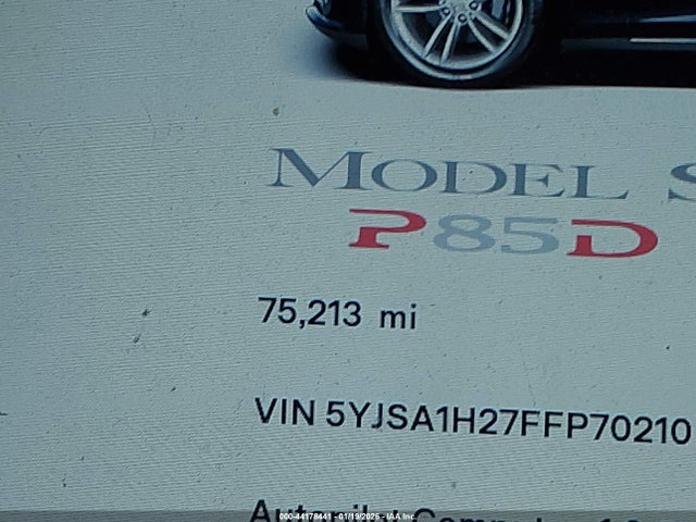 Tesla Model S 70d/85d/p85d 2015 5YJSA1H27FFP70210 Image 15