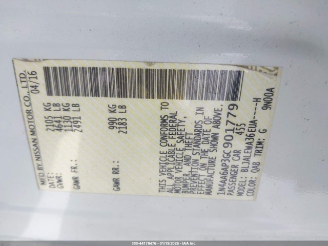 2016 NISSAN MAXIMA 1N4AA6AP3GC901779 Photo 8