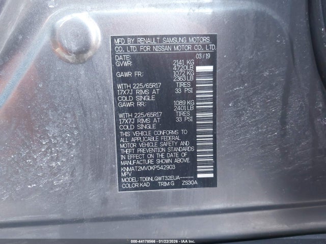 2019 NISSAN ROGUE KNMAT2MV0KP542903 Photo 8