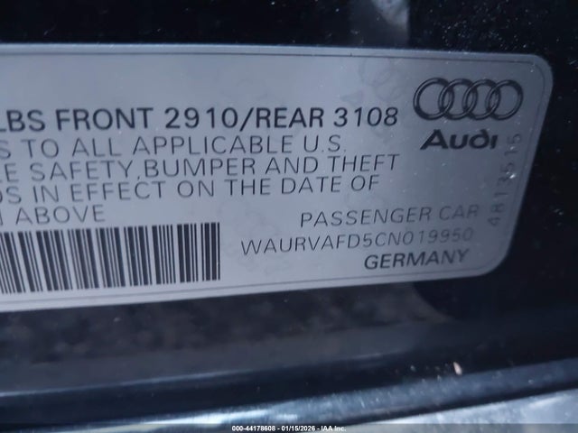 2012 AUDI A8 L WAURVAFD5CN019950 Photo 8