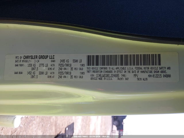 2014 JEEP WRANGLER UNLIMITED 1C4BJWEG8EL224685 Photo 8