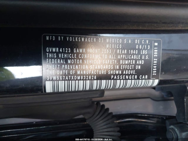Продаж на аукціоні авто 2013 Volkswagen Beetle 2.5l, vin: 3VW5X7ATXDM832626, номер лоту: 44178715