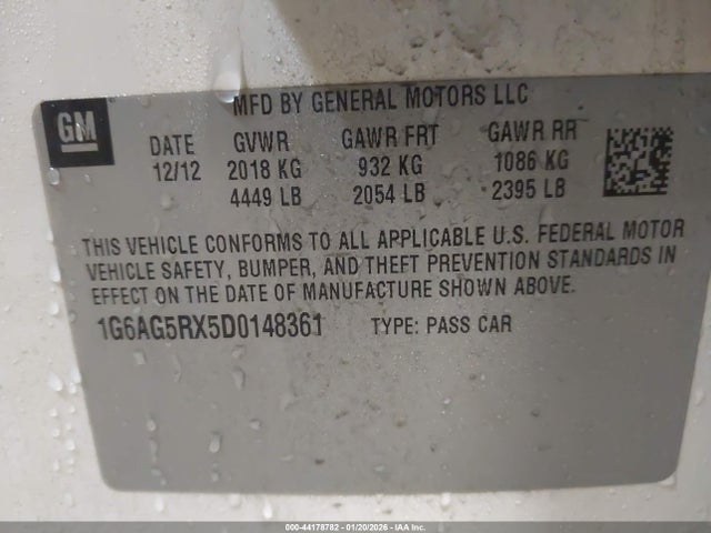 2013 CADILLAC ATS 1G6AG5RX5D0148361 Photo 8