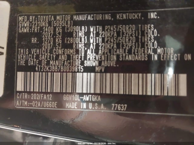 2011 TOYOTA VENZA 4T3ZK3BB7BU039815 Photo 8