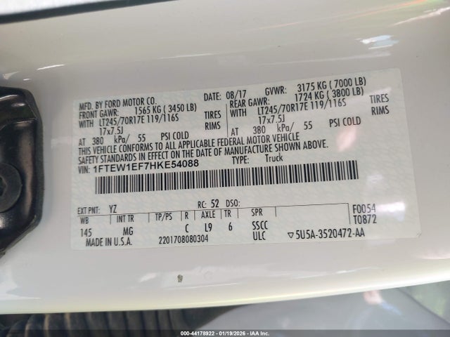 Ford F-150 Xlt 2017 1FTEW1EF7HKE54088 Image 9