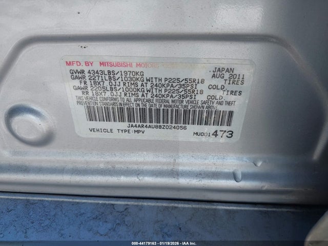 2011 MITSUBISHI OUTLANDER SPORT JA4AR4AU8BZ024056 Photo 8