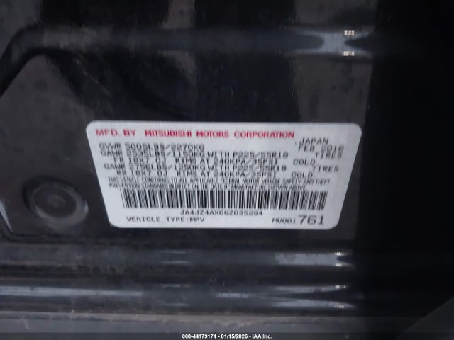 2016 MITSUBISHI OUTLANDER JA4JZ4AX0GZ035294 Photo 8