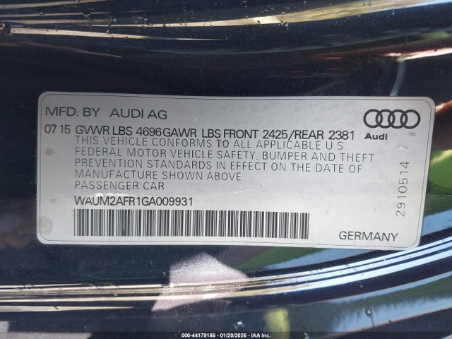 2016 AUDI A5 WAUM2AFR1GA009931 Photo 8