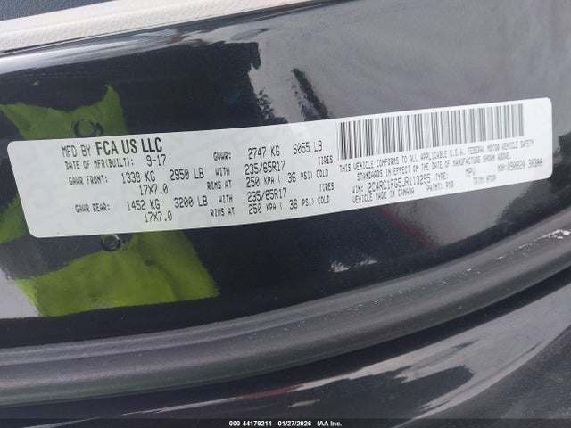 2018 CHRYSLER PACIFICA 2C4RC1FG5JR113295 Photo 8